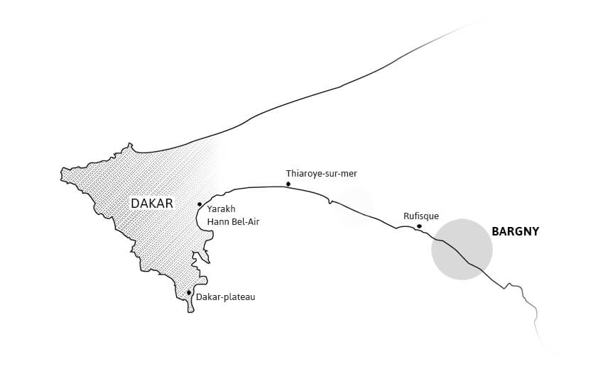 Carte du Bargny